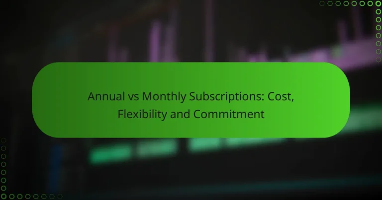 Annual vs Monthly Subscriptions: Cost, Flexibility and Commitment