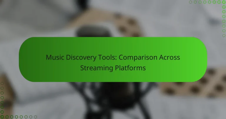 Music Discovery Tools: Comparison Across Streaming Platforms